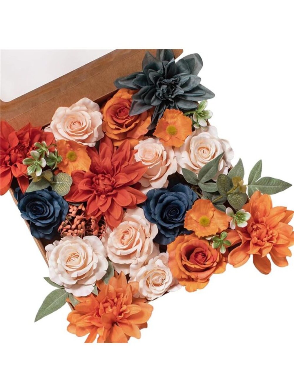 Fall Artificial Flowers DIY Bouquet Combo Faux Rose for Home Decor